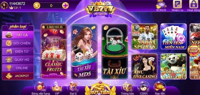 Những tựa game cá cược hay nhất tại nhà cái uy tín VB777