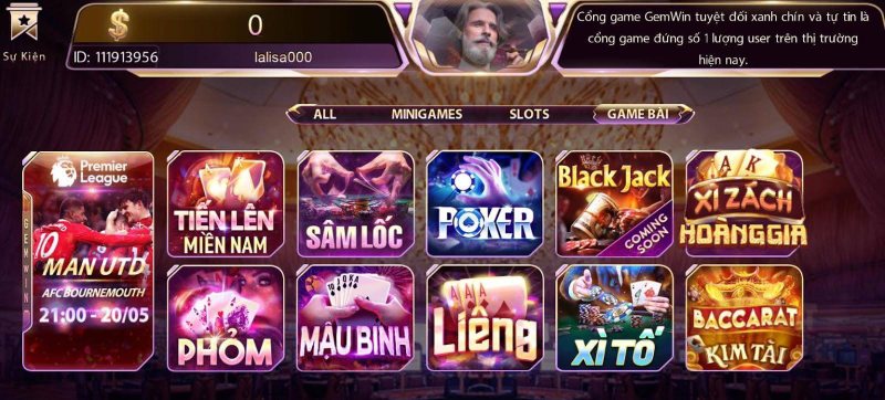 Sảnh cá cược cổng game MayClub vô cùng hiện đại