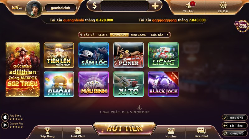 Các sản phẩm cá cược hot tại cổng game cá cược đổi thưởng